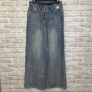SOLD - WeWoreWhat Wide Leg Denim Jeans 26